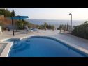 Apartments Jugana - with pool : A1 donji(4), A2 gornji(4) Sumpetar - Riviera Omis  - swimming pool