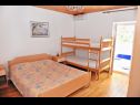 Apartments Draga - 15 m from pebble beach: SA1(4), A2(4+2), A4(3+1) Metajna - Island Pag  - Studio apartment - SA1(4): bedroom