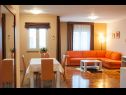 Apartments KarolinaS - parking: A1-Yellow(2), A2-Green(2), A3-White(2), A4-Pink(4), SA5(2) Novalja - Island Pag  - Apartment - A4-Pink(4): living room