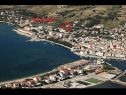 Apartments Ivan  - 150 meters from beach: A1 Sjever(4+1), A2 Jug(4+1) Pag - Island Pag  - house