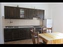Apartments Marin - 100m from the beach with parking: A mali (2+2), A2(6), A1(6) Tkon - Island Pasman  - Apartment - A mali (2+2): kitchen