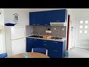 Apartments Daju - 3 colours: A1 plavi(2+2), A2 žuti(4+1), A3 narančasti(2) Zdrelac - Island Pasman  - Apartment - A1 plavi(2+2): kitchen and dining room