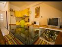 Apartments Daju - 3 colours: A1 plavi(2+2), A2 žuti(4+1), A3 narančasti(2) Zdrelac - Island Pasman  - Apartment - A2 žuti(4+1): kitchen and dining room