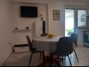 Apartments Igo - 40 m from pebble beach: SA1(2), A2(5) Kuciste - Peljesac peninsula  - Apartment - A2(5): dining room