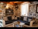 Holiday home Three holiday homes: H1 Azur (4), H2 Wood (4), H3 Ston (4+2) Orebic - Peljesac peninsula  - Croatia - H3 Ston (4+2): living room