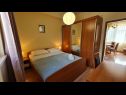 Apartments Dami - 100m from the sea A1 Sun(2+1), A2 Earth(2+1), A3 Sea(2+1), A4 Wind(2+1) Orebic - Peljesac peninsula  - Apartment - A3 Sea(2+1): bedroom