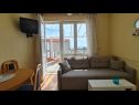 Apartments Dami - 100m from the sea A1 Sun(2+1), A2 Earth(2+1), A3 Sea(2+1), A4 Wind(2+1) Orebic - Peljesac peninsula  - Apartment - A4 Wind(2+1): living room