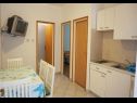 Apartments Tatjana - 300 m from beach: A1(2+2), A2(4) Banjol - Island Rab  - Apartment - A2(4): kitchen and dining room