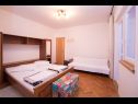 Apartments Anka - 10 m from sea: A1(4), A2(4) Kampor - Island Rab  - Apartment - A2(4): bedroom