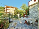 Apartments Ivans - with parking : A1(4+1), A2(2+1) Kampor - Island Rab  - courtyard