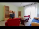 Apartments Petar - garden with BBQ : A1(2), A2(2) Kampor - Island Rab  - Apartment - A1(2): living room