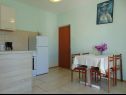 Apartments Petar - garden with BBQ : A1(2), A2(2) Kampor - Island Rab  - Apartment - A2(2): dining room