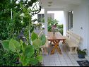 Apartments Rezikica - green oasis; A1(7), A2(9) Palit - Island Rab  - Apartment - A1(7): terrace