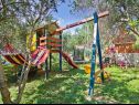 Apartments Spomenka - green paradise; A1(4+1), A2(4+1), A3(6+2) Palit - Island Rab  - children playground