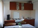 Apartments and rooms Mila - yard: A1(4+1), R1(2+1), R2(2) Supetarska Draga - Island Rab  - Apartment - A1(4+1): kitchen and dining room