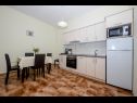 Apartments Coastal home - 10 m from the sea: A1(4+1), A2(2), A4(4+1), A5(4+1) Supetarska Draga - Island Rab  - Apartment - A5(4+1): kitchen and dining room