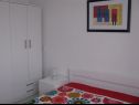 Apartments Xena - comfort and spacious: A1 Grey(4+2), A2 Red(2+2), A3 Purple(2+2), A4 Orange(2+2), A5 Green(2+2) Supetarska Draga - Island Rab  - Apartment - A2 Red(2+2): bedroom