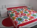 Apartments Xena - comfort and spacious: A1 Grey(4+2), A2 Red(2+2), A3 Purple(2+2), A4 Orange(2+2), A5 Green(2+2) Supetarska Draga - Island Rab  - Apartment - A2 Red(2+2): bedroom