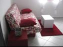 Apartments Xena - comfort and spacious: A1 Grey(4+2), A2 Red(2+2), A3 Purple(2+2), A4 Orange(2+2), A5 Green(2+2) Supetarska Draga - Island Rab  - Apartment - A2 Red(2+2): living room
