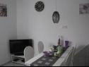 Apartments Xena - comfort and spacious: A1 Grey(4+2), A2 Red(2+2), A3 Purple(2+2), A4 Orange(2+2), A5 Green(2+2) Supetarska Draga - Island Rab  - Apartment - A3 Purple(2+2): dining room