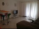 Apartments Xena - comfort and spacious: A1 Grey(4+2), A2 Red(2+2), A3 Purple(2+2), A4 Orange(2+2), A5 Green(2+2) Supetarska Draga - Island Rab  - Apartment - A4 Orange(2+2): living room