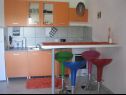 Apartments Xena - comfort and spacious: A1 Grey(4+2), A2 Red(2+2), A3 Purple(2+2), A4 Orange(2+2), A5 Green(2+2) Supetarska Draga - Island Rab  - Apartment - A4 Orange(2+2): kitchen and dining room