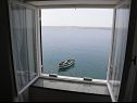 Apartments Neda - 5 m from sea: SA1(2), A2(4) Lukovo Sugarje - Riviera Senj  - Studio apartment - SA1(2): window view