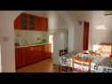 Apartments Jase - 30 m from beach : SA1-crvena kuhinja(2), A2(4), SA3(2+1), SA4-bijela kuhinja(2) Lukovo Sugarje - Riviera Senj  - Studio apartment - SA3(2+1): kitchen and dining room