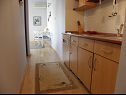 Apartments Ana - 5 m from beach: A1 Plavi(2+2), A2 Rozi(2+2) Ribarica - Riviera Senj  - Apartment - A1 Plavi(2+2): kitchen
