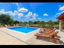 Holiday home Brist - with pool: H(8) Drinovci - Riviera Sibenik  - Croatia - H(8): swimming pool