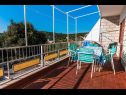 Apartments AnteV - 80m from the sea with parking: A1(7), A2(7) Cove Kanica (Rogoznica) - Riviera Sibenik  - Croatia - Apartment - A1(7): terrace