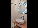 Apartments Miki - 25 m from crystal clear sea: A1(6) Cove Kanica (Rogoznica) - Riviera Sibenik  - Croatia - Apartment - A1(6): bathroom with toilet