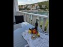 Apartments Dragi - at the beach & parking: A1(2+2), A2(2+1) Cove Kanica (Rogoznica) - Riviera Sibenik  - Croatia - Apartment - A1(2+2): terrace