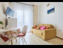 Apartments Ziva - by the beach; A1(6), A2(4), A3 (2+1) Cove Lozica (Rogoznica) - Riviera Sibenik  - Croatia - Apartment - A3 (2+1): living room