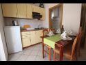 Apartments Zora - garden terrace and grill A1(2+2), A2(2+2), A4(2+2), A5(2+2), A6(2+2) Pirovac - Riviera Sibenik  - Apartment - A6(2+2): kitchen and dining room