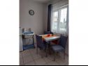 Apartments Marin - 100 m from beach: A1 blue(2+1), A2 red(2+1), A3 green(2+1), A4 orange(2+1), A5 silver(2+1) Pirovac - Riviera Sibenik  - Apartment - A4 orange(2+1): dining room