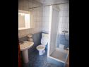 Apartments Zdrave - with parking; SA1(2+1), SA2(2+1), A3(4+1), A4(3+2) Rogoznica - Riviera Sibenik  - Studio apartment - SA1(2+1): bathroom with toilet