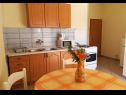Apartments Marija - 100 m from beach: A1(4), A2(4), A3(4), A4(3), A5(2+1) Tribunj - Riviera Sibenik  - Apartment - A2(4): kitchen and dining room
