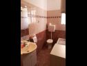 Apartments Marija - 100 m from beach: A1(4), A2(4), A3(4), A4(3), A5(2+1) Tribunj - Riviera Sibenik  - Apartment - A3(4): bathroom with toilet