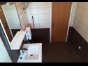 Apartments Marija - 100 m from beach: A1(4), A2(4), A3(4), A4(3), A5(2+1) Tribunj - Riviera Sibenik  - Apartment - A5(2+1): bathroom with toilet