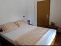 Apartments Jak - parking and BBQ: A1(2), A2(2), A3(4) Vodice - Riviera Sibenik  - Apartment - A1(2): bedroom