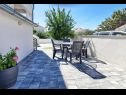 Apartments Lasan - 150 m from sea: A1(4), A2(4) Vodice - Riviera Sibenik  - garden terrace (house and surroundings)