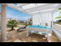 Apartments Big blue - terrace lounge: A1(4) Vodice - Riviera Sibenik  - garden terrace
