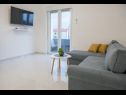 Apartments Marin - 200m to the sea: A1(2+2), A2(2+2), SA3(2) Zaboric - Riviera Sibenik  - Apartment - A2(2+2): living room