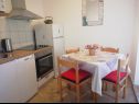 Apartments Primo - sea view: A1(2+1), A2(4), A3(4), A4(3+1) Cove Banje (Rogac) - Island Solta  - Croatia - Apartment - A2(4): kitchen and dining room