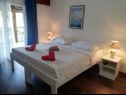 Apartments Primo - sea view: A1(2+1), A2(4), A3(4), A4(3+1) Cove Banje (Rogac) - Island Solta  - Croatia - Apartment - A3(4): bedroom