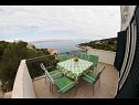 Apartments More - view on the sea; A1(4+2) Cove Donja Krusica (Donje selo) - Island Solta  - Croatia - Apartment - A1(4+2): terrace