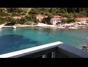 Apartments Nikola - in front of the sea: A1(4) Cove Donja Krusica (Donje selo) - Island Solta  - Croatia - Apartment - A1(4): terrace view
