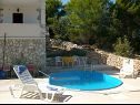 Holiday home Ina - peaceful H Pierida (8+4) Stomorska - Island Solta  - Croatia - H Pierida (8+4): swimming pool (house and surroundings)
