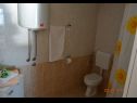 Apartments Maja - 50 m from beach: SA1-Oker(2+1), SA2-Plavi(2+1) Stomorska - Island Solta  - Studio apartment - SA1-Oker(2+1): bathroom with toilet